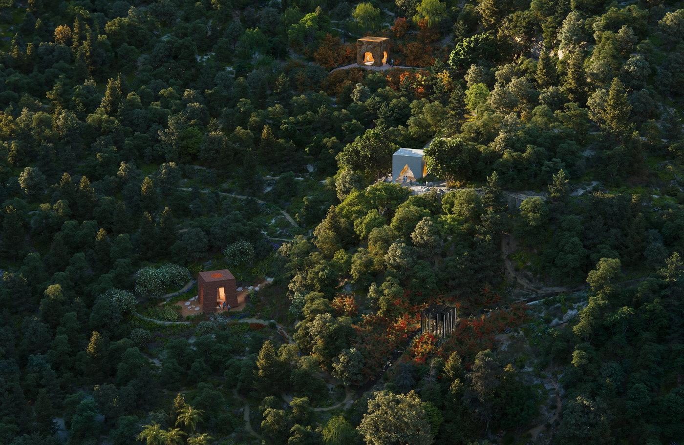 BIG MAPS THE TREE OF FAITH ONTO THE SLOPES OF TIRANA, ALBANIA | Bjarke Ingels Group