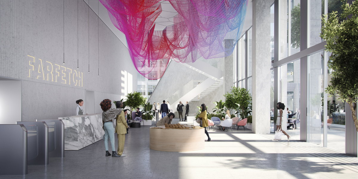 Farfetch HQ & Fuse Valley image | Bjarke Ingels Group