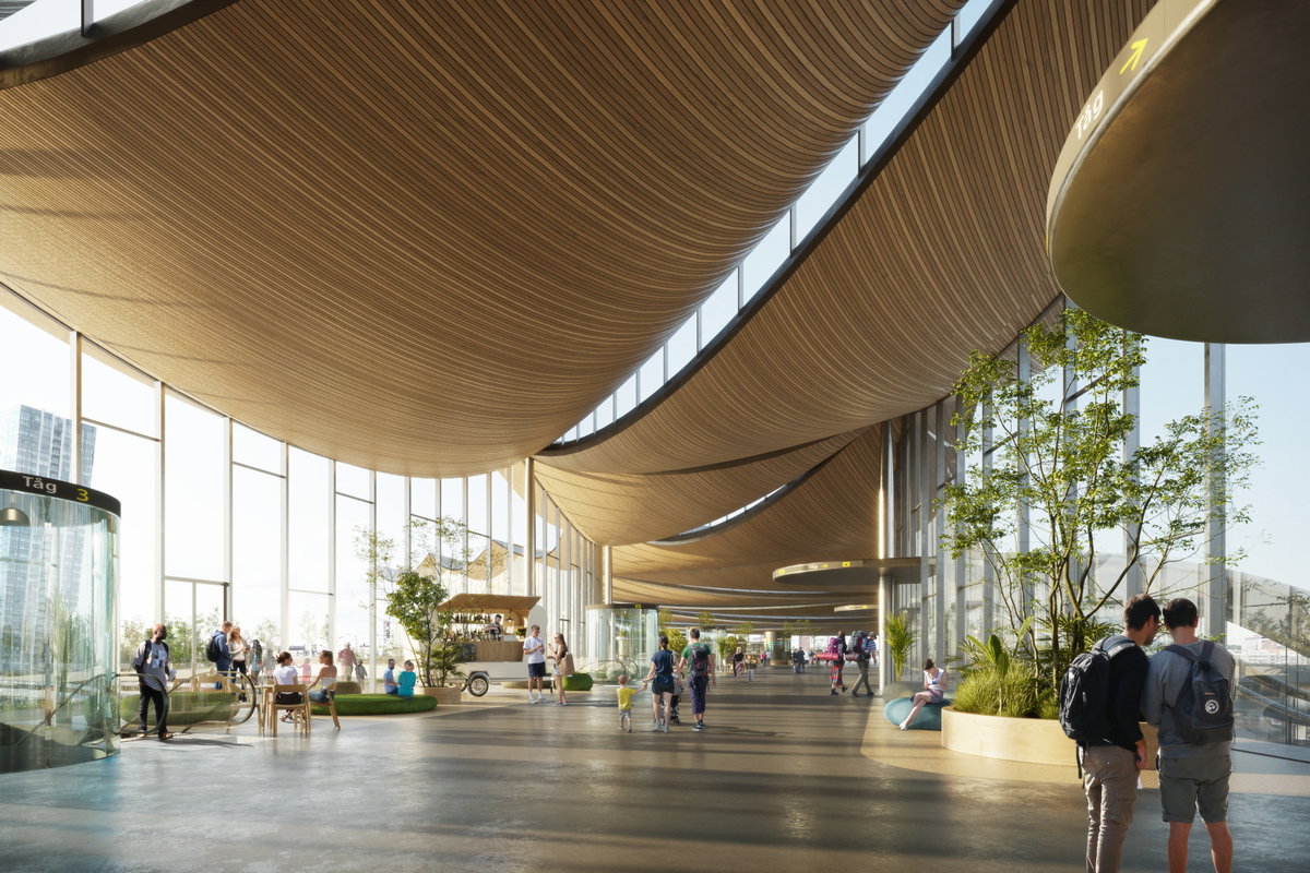 Västerås Travel Center image | Bjarke Ingels Group