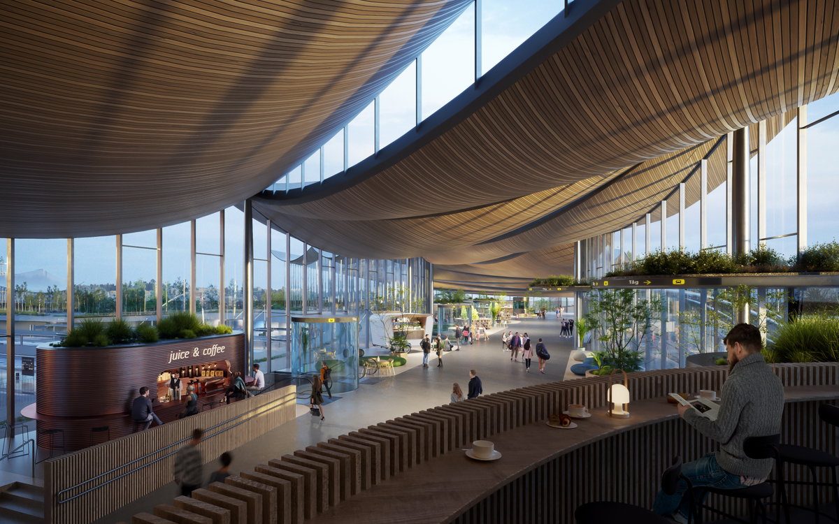 Västerås Travel Center image | Bjarke Ingels Group