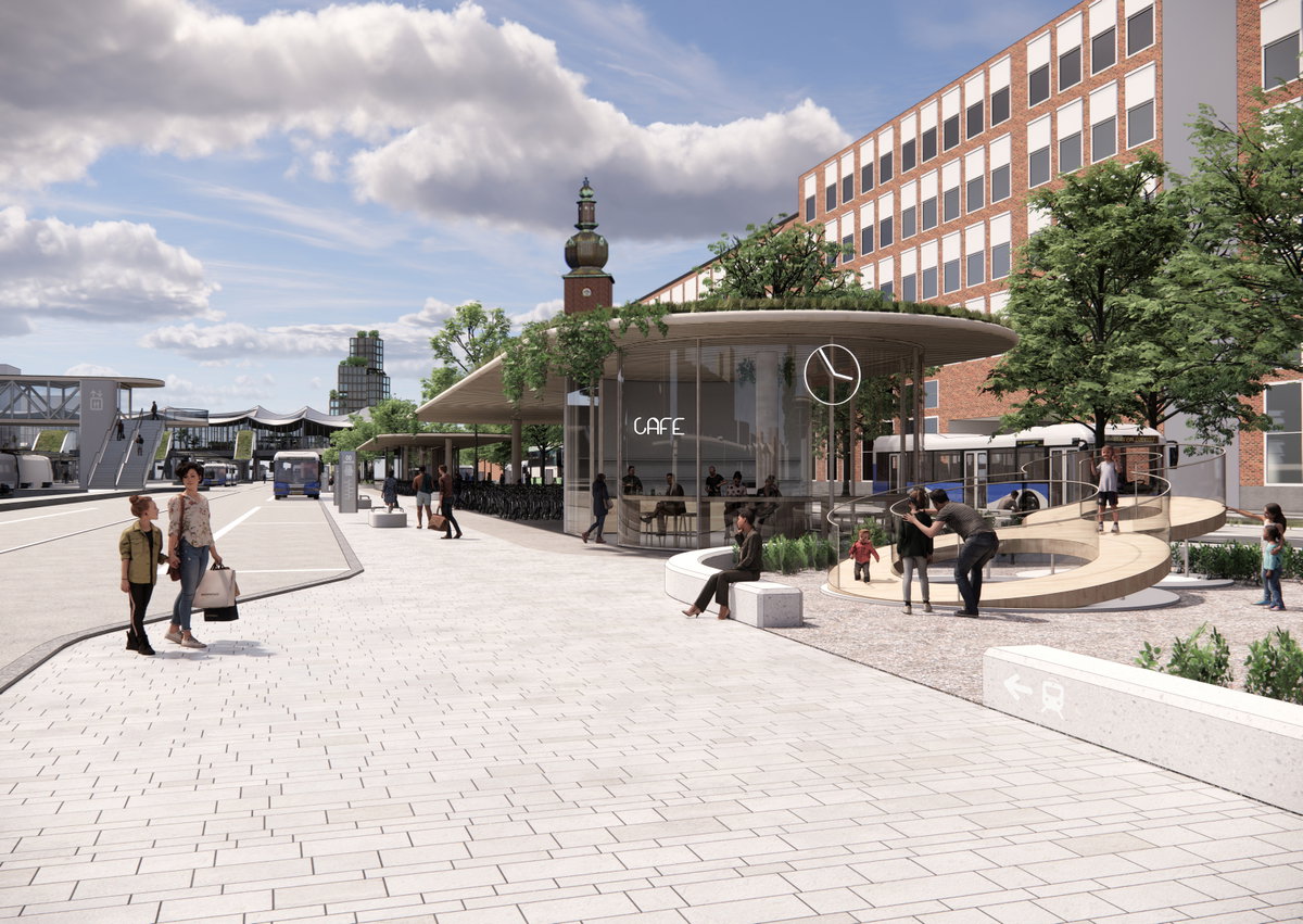 Västerås Travel Center image | Bjarke Ingels Group