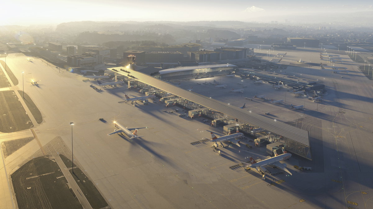 Zurich Airport Building Dock A image | Bjarke Ingels Group