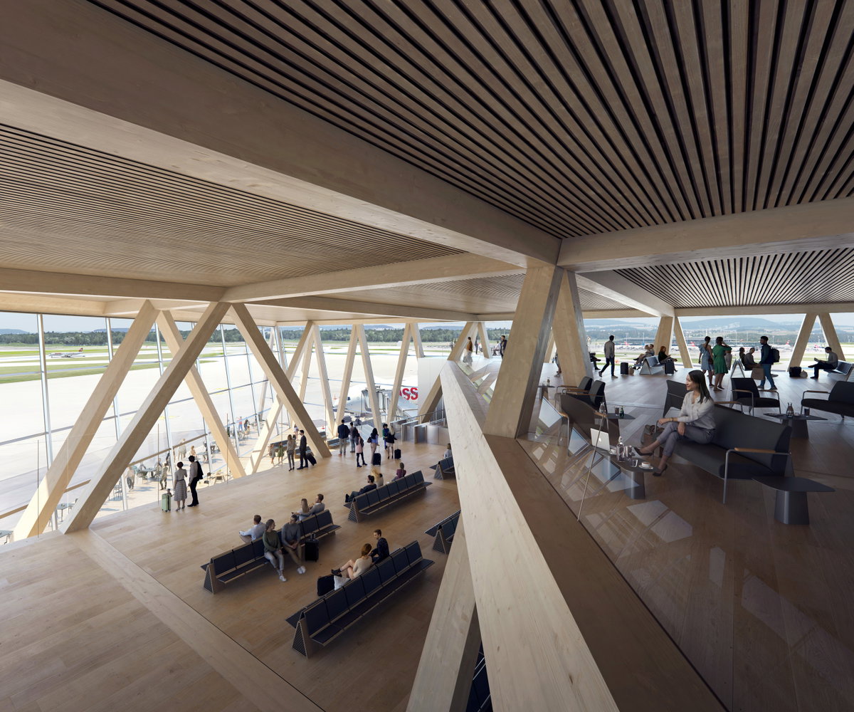 Zurich Airport Building Dock A image | Bjarke Ingels Group