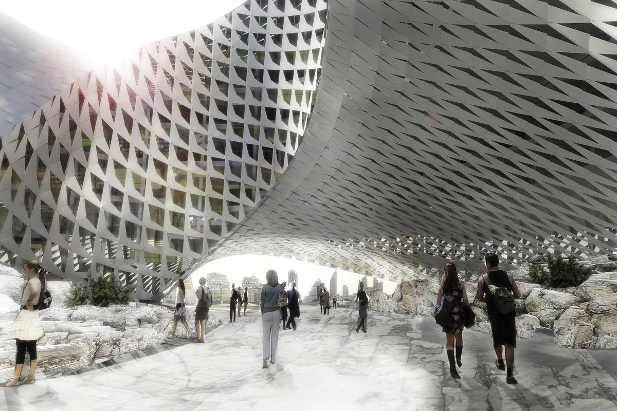 Astana National Library image | Bjarke Ingels Group
