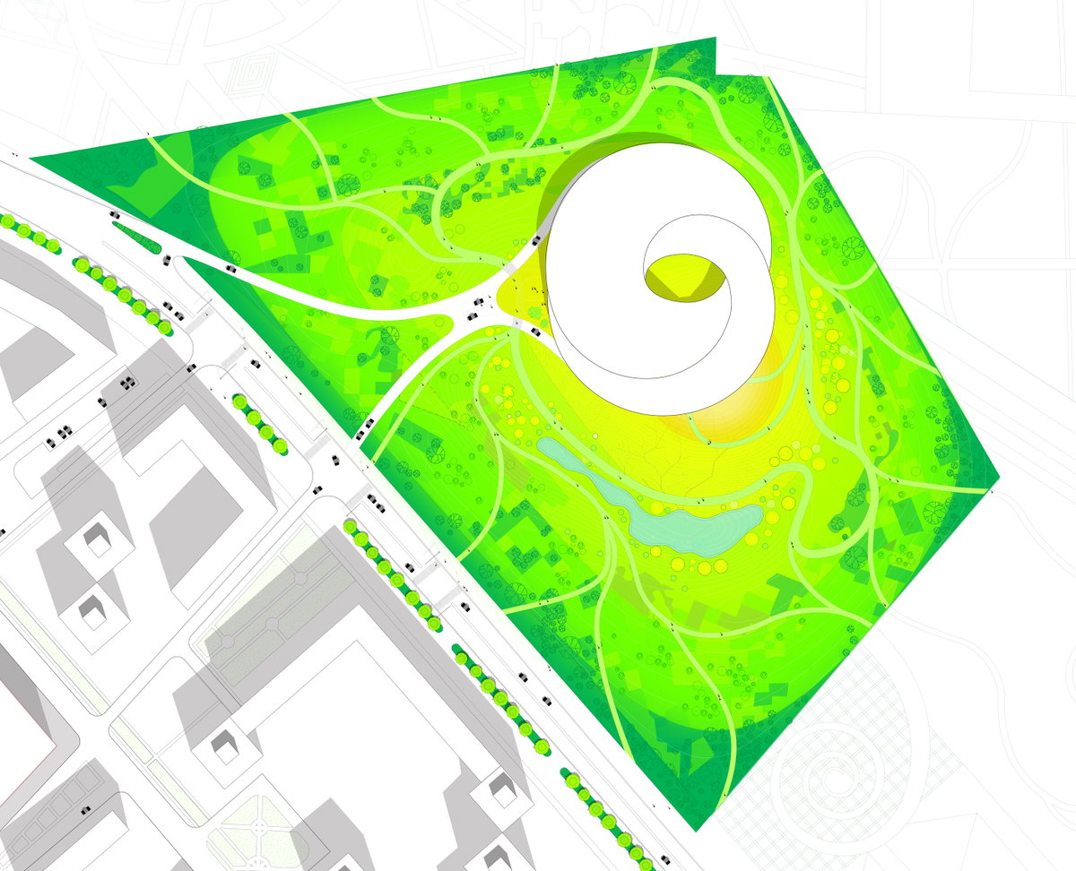 Astana National Library image | Bjarke Ingels Group