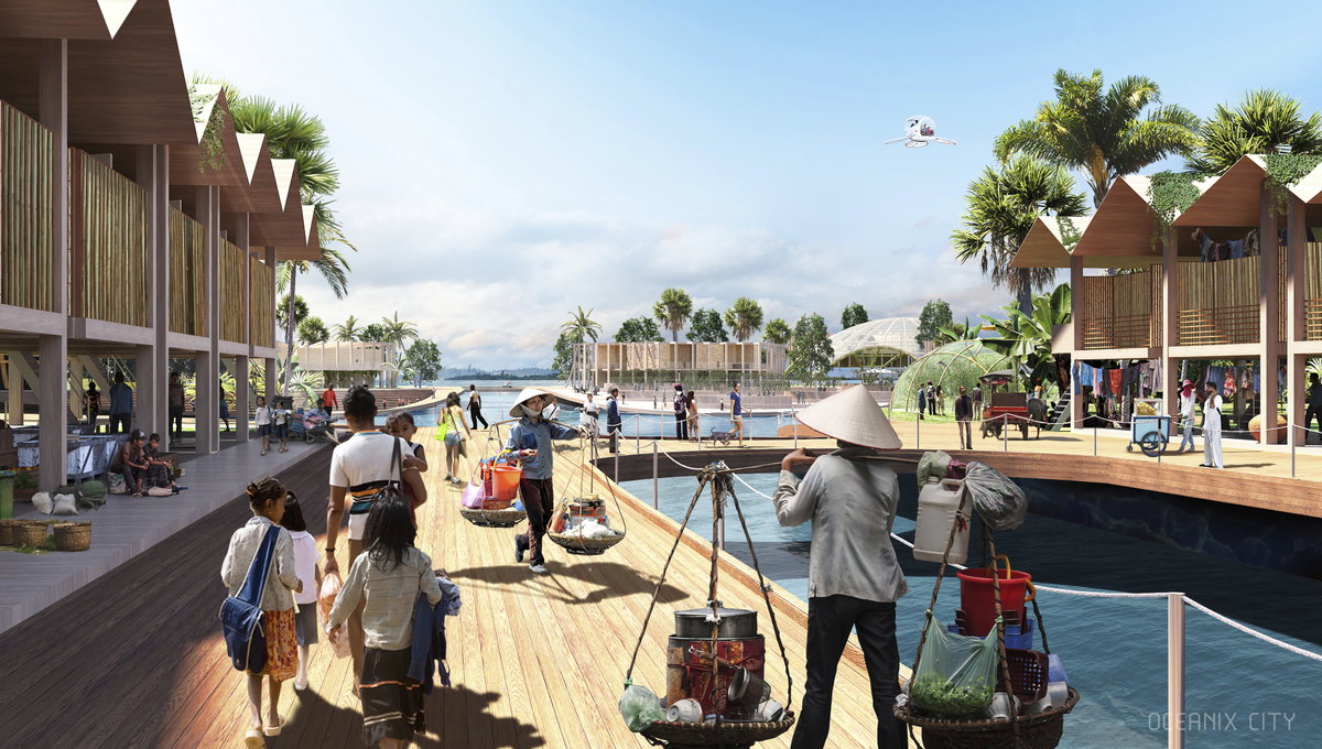 Oceanix City image | Bjarke Ingels Group