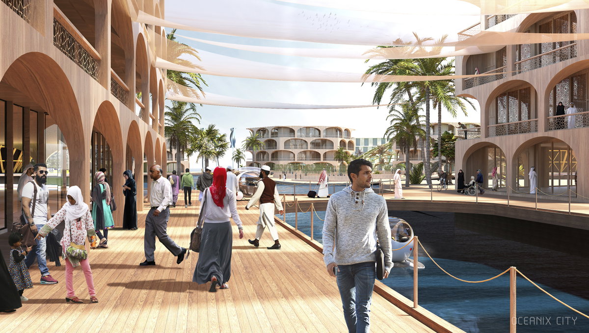 Oceanix City image | Bjarke Ingels Group