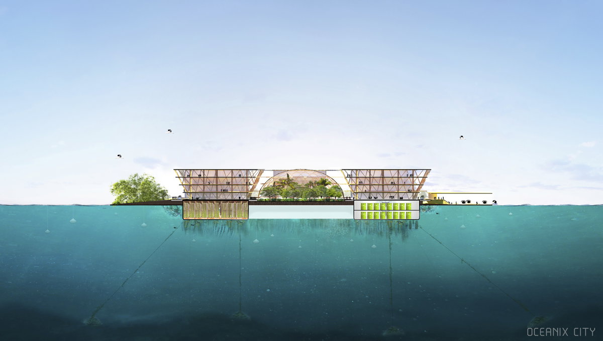 Oceanix City image | Bjarke Ingels Group
