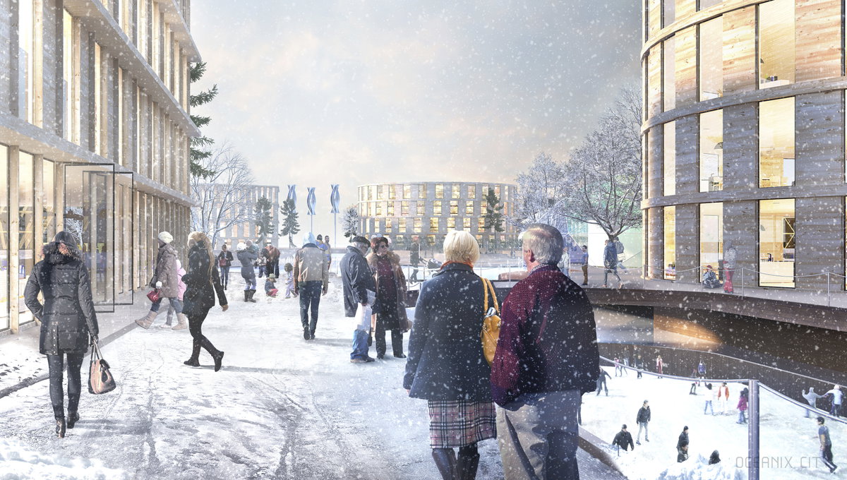 Oceanix City image | Bjarke Ingels Group