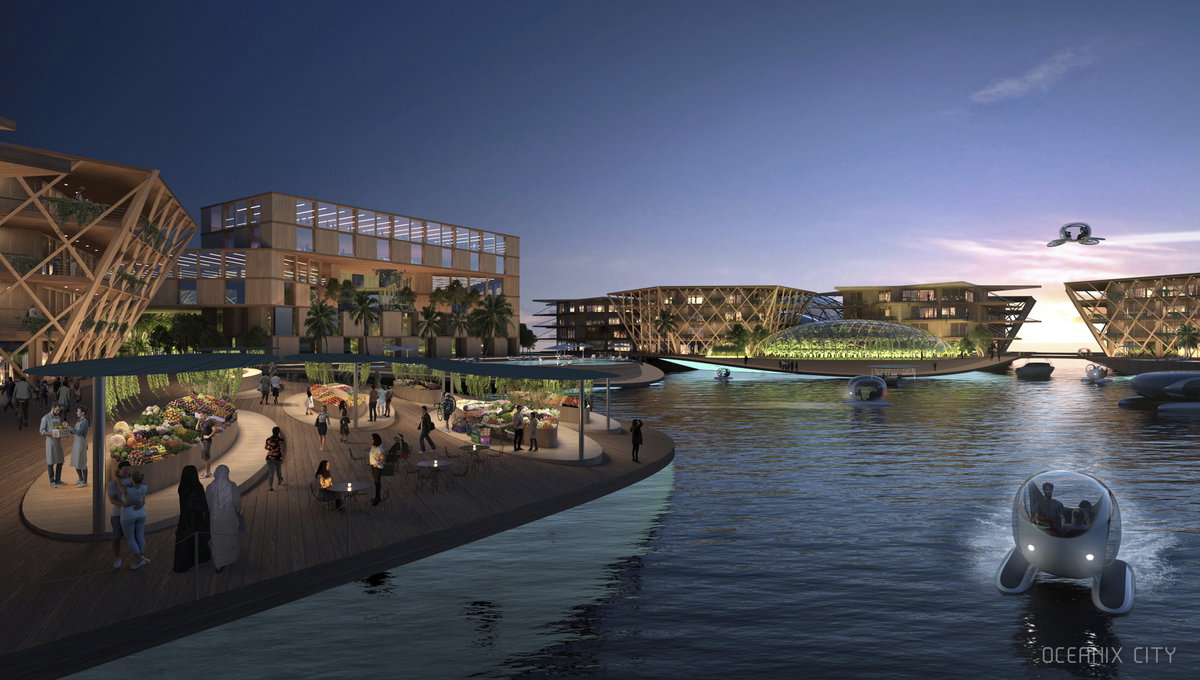 Oceanix City image | Bjarke Ingels Group