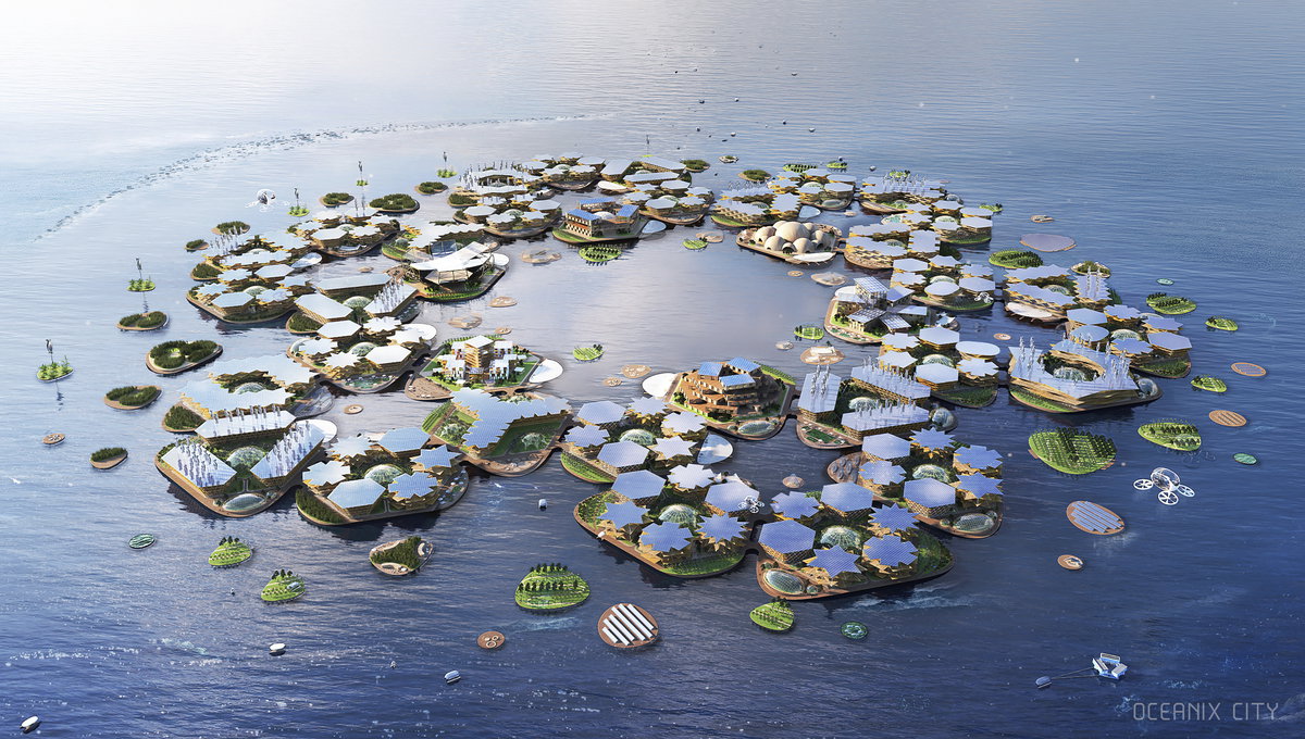 Oceanix City image | Bjarke Ingels Group