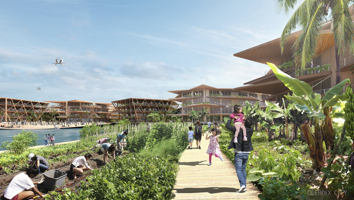 Oceanix City image | Bjarke Ingels Group
