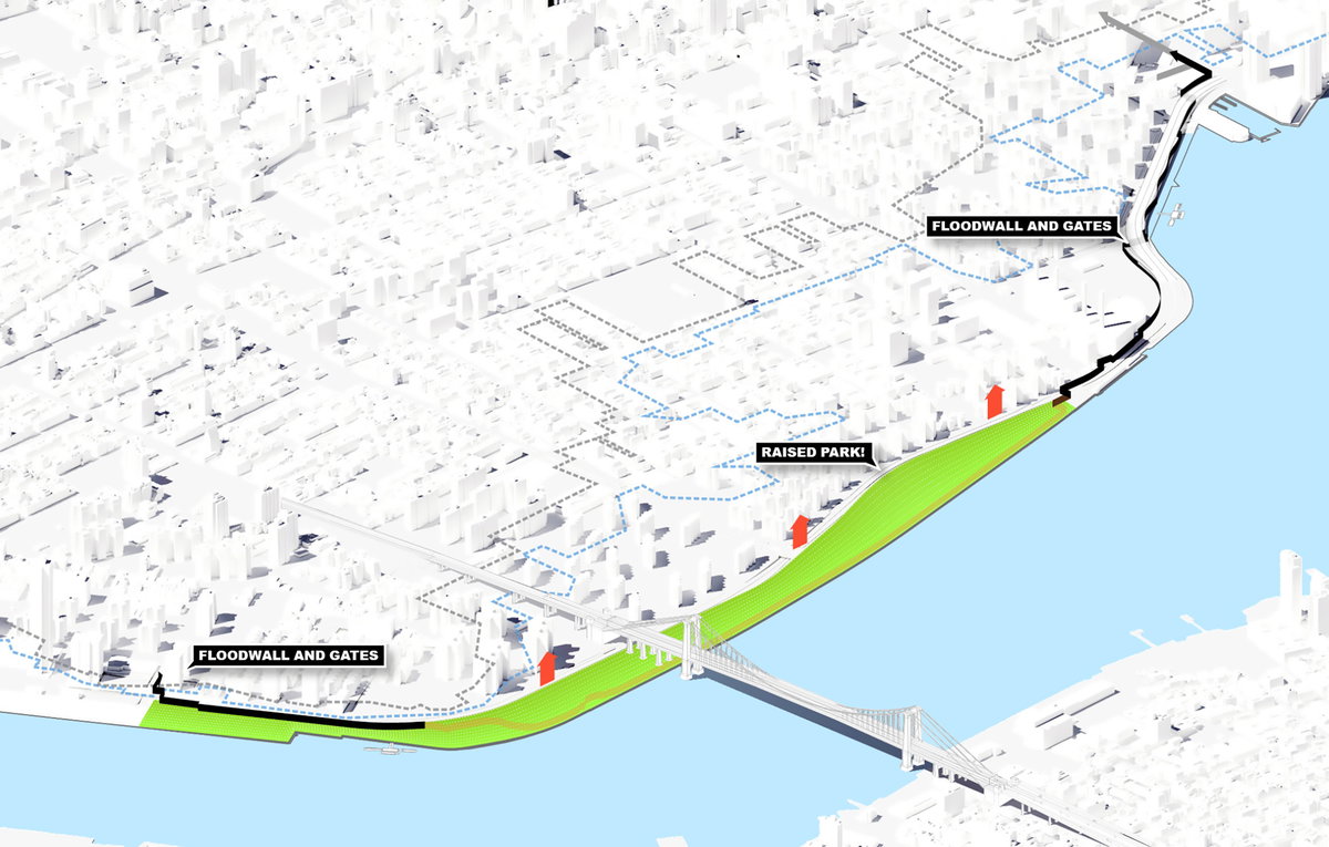East Side Coastal Resiliency gallery image | Bjarke Ingels Group
