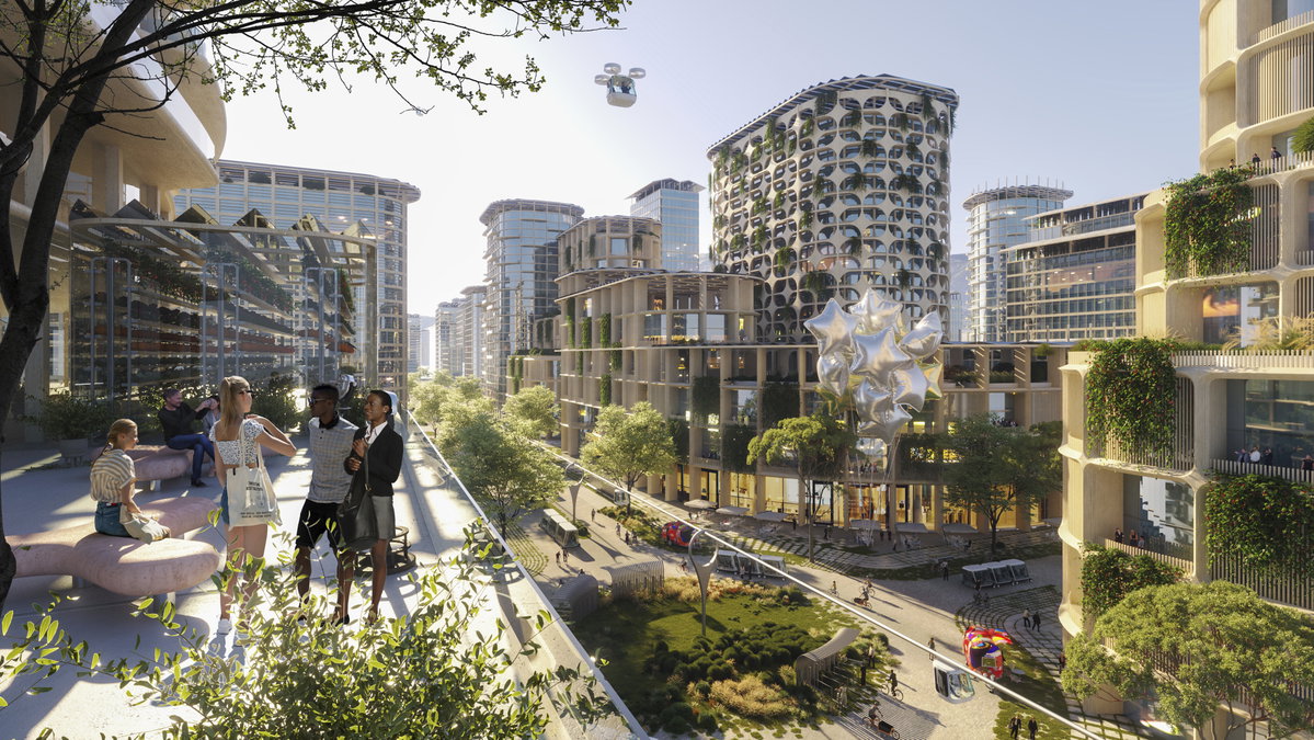 City of Telosa image | Bjarke Ingels Group