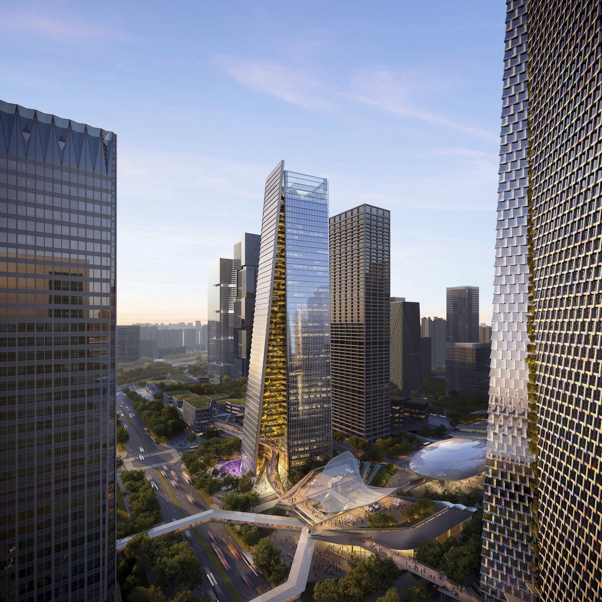 Qianhai Supertall Towers image | Bjarke Ingels Group