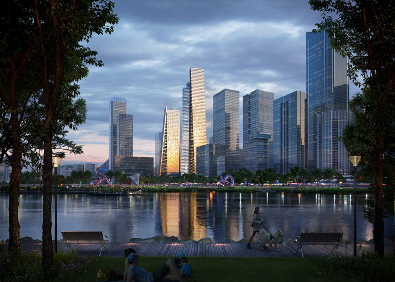 Qianhai Supertall Towers image | Bjarke Ingels Group