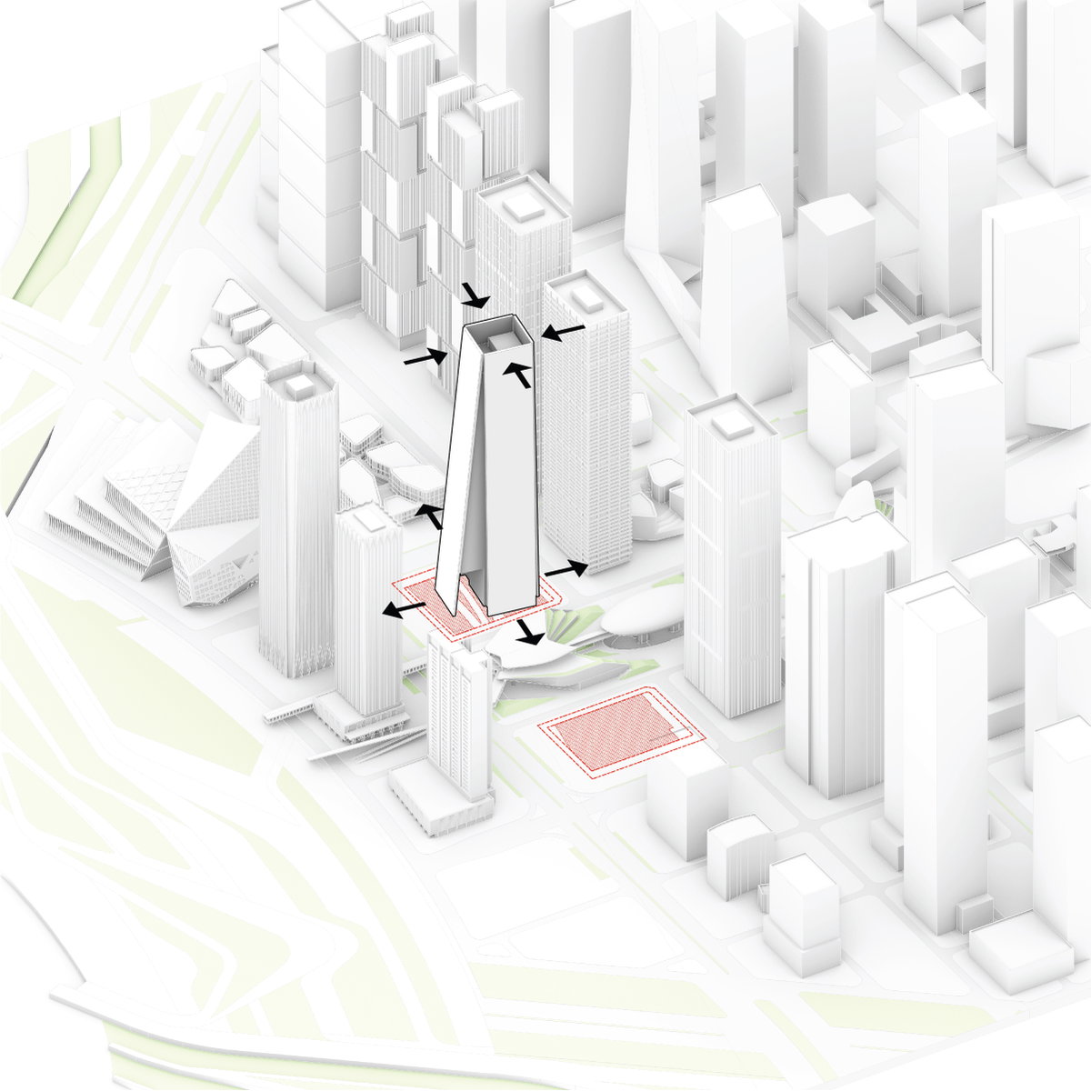 Qianhai Supertall Towers gallery image | Bjarke Ingels Group