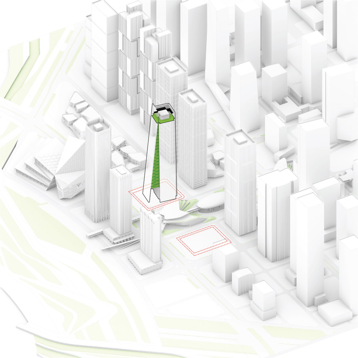 Qianhai Supertall Towers gallery image | Bjarke Ingels Group