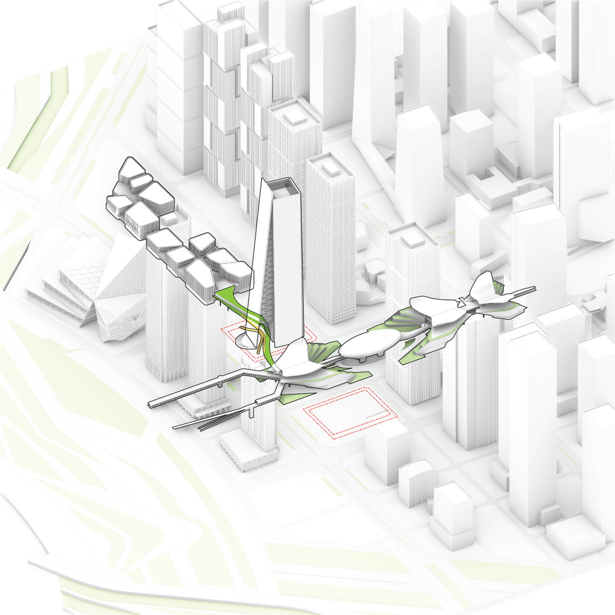Qianhai Supertall Towers gallery image | Bjarke Ingels Group