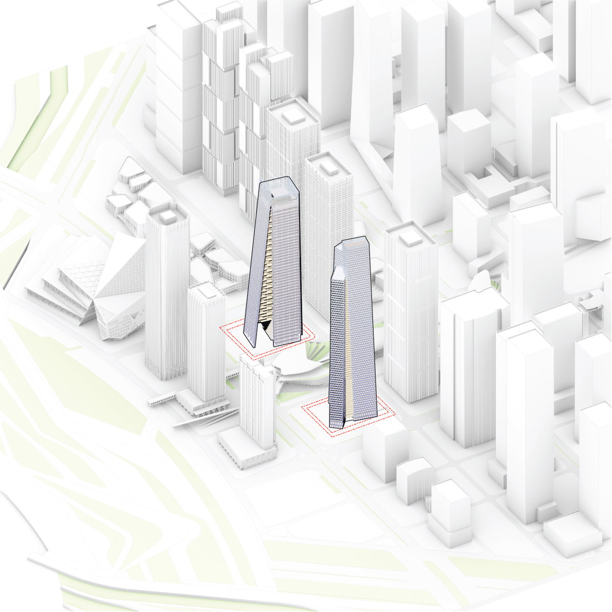 Qianhai Supertall Towers gallery image | Bjarke Ingels Group