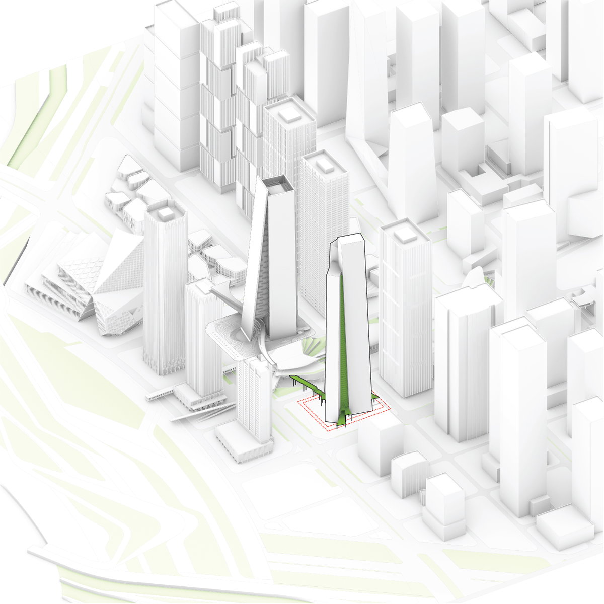 Qianhai Supertall Towers gallery image | Bjarke Ingels Group