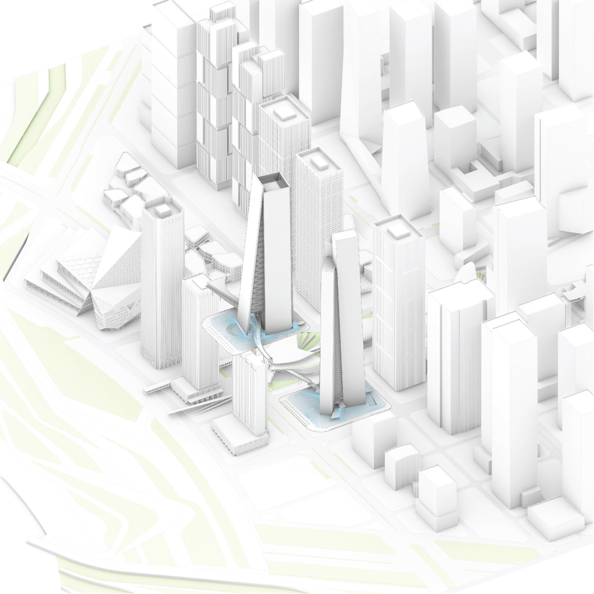 Qianhai Supertall Towers gallery image | Bjarke Ingels Group
