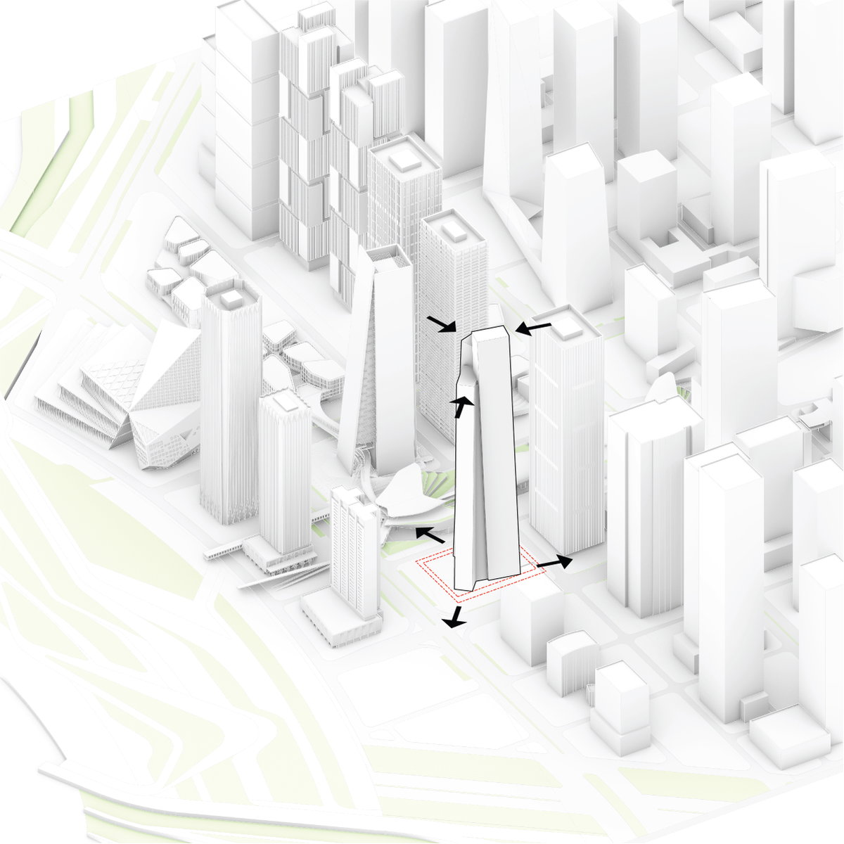 Qianhai Supertall Towers gallery image | Bjarke Ingels Group
