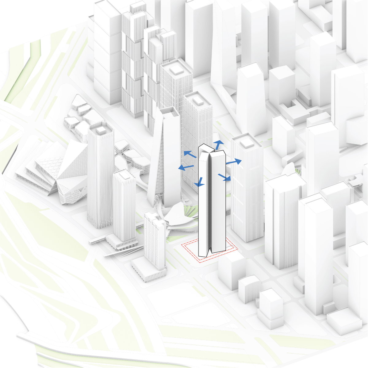 Qianhai Supertall Towers gallery image | Bjarke Ingels Group
