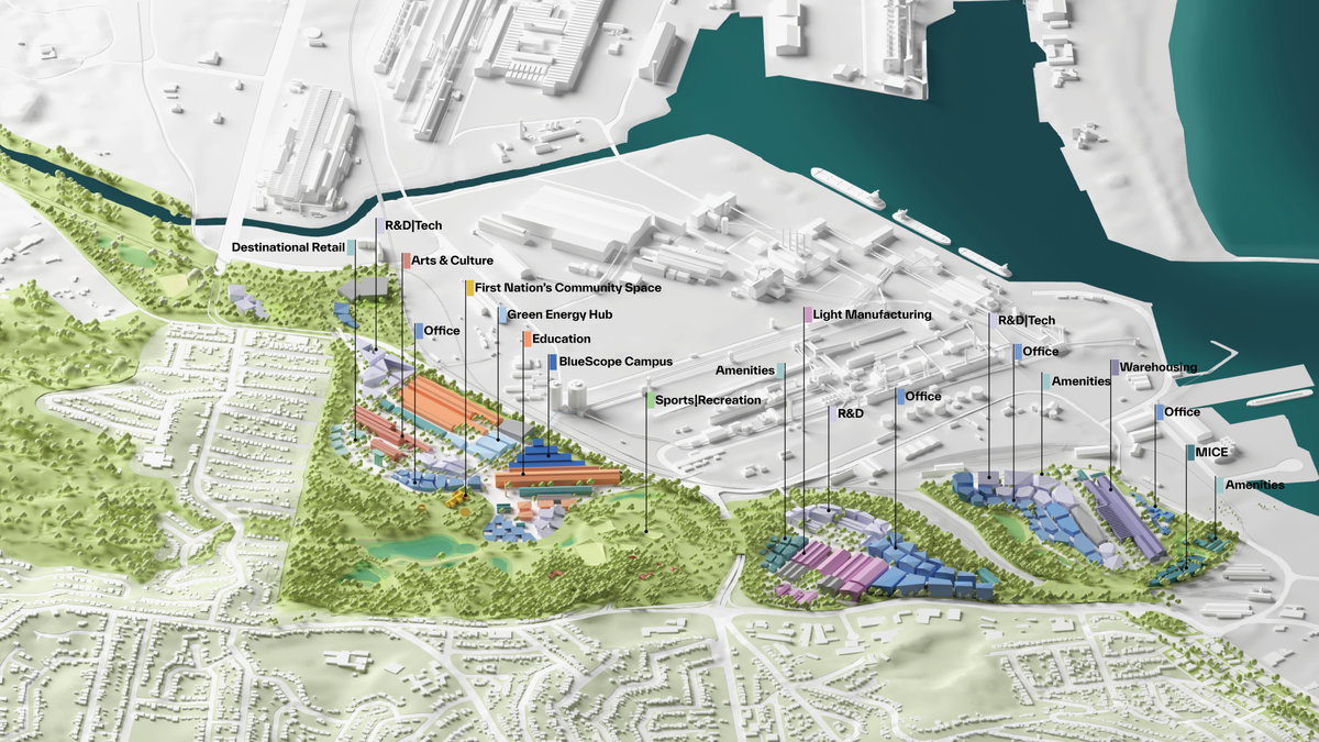 Port Kembla Masterplan gallery image | Bjarke Ingels Group