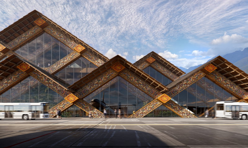 Gelephu International Airport image | Bjarke Ingels Group
